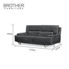 Modern design new model luxury sleeping leather couch